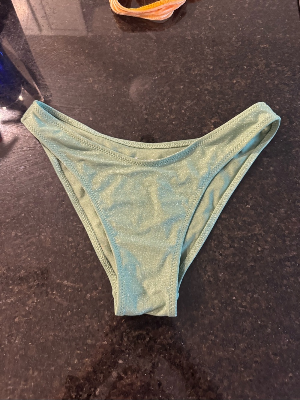 Women's Light Green Bikini Bottom - Classic Cut